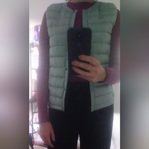 Women's Light Blue Puffer Vest